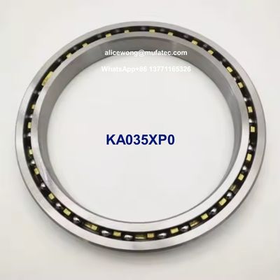 KA035XP0 Thin Section Ball Bearings 88.9x101.6x6.35mm Open Type Brass Cage