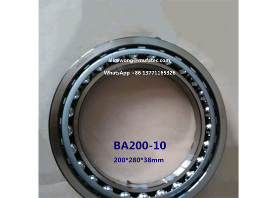 BA200-10 excavator bearing thin section angular contact ball bearing 200*280*38mm