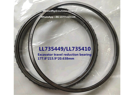 LL735449/LL735410 LL735449/10 excavator travel reduction bearing thin wall taper roller bearing 177.8*215.9*20.638mm