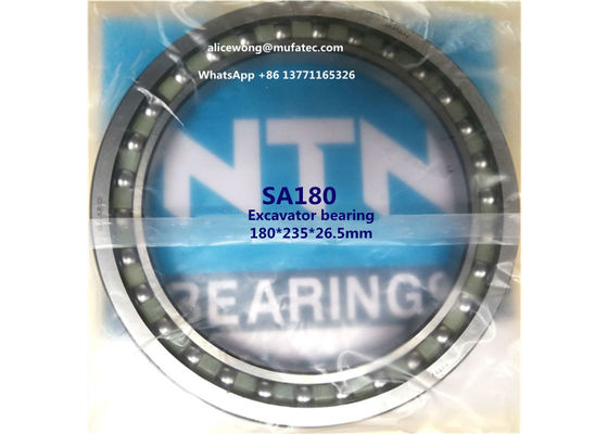 SA180 excavator bearing thin section angular contact ball bearing 180*235*26.5mm