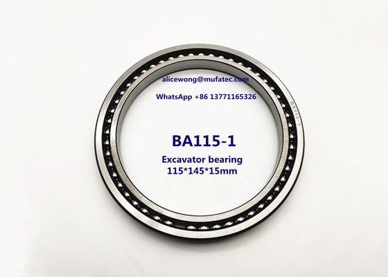 BA115-1 excavator bearing angular contact ball bearing 115*145*15mm