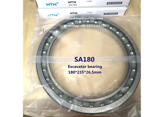 SA180 excavator bearing thin section angular contact ball bearing 180*235*26.5mm