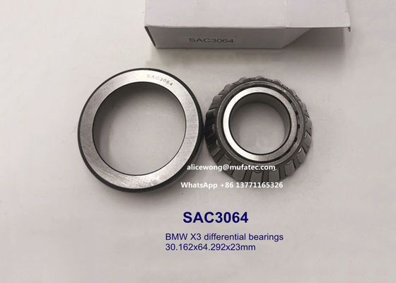 SAC3064 BMW X3 automotive differential bearings tapered roller bearings 30.162x64.292x23mm