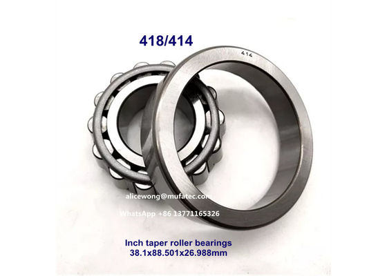 4T-418/414 418/414 automotive differential bearings tapered roller bearings 38.1x88.501x26.988mm