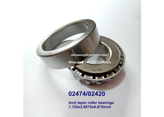 02474/02420 automotive differential bearings inch tapered roller bearings 1.125x2.6875x0.875inch