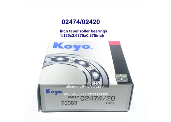 02474/02420 automotive differential bearings inch tapered roller bearings 1.125x2.6875x0.875inch
