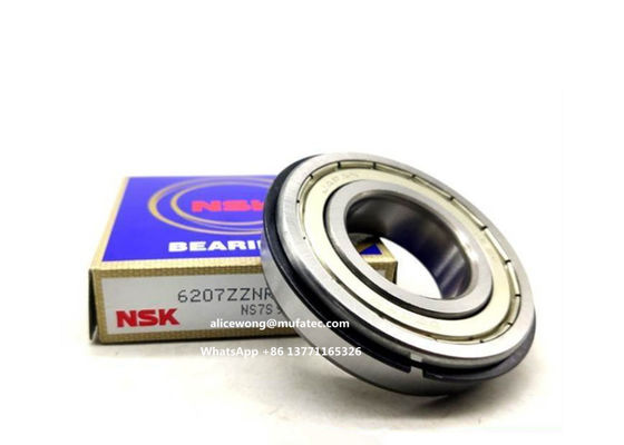 6207ZZNR special deep groove ball bearings with snap ring 35*72*17mm