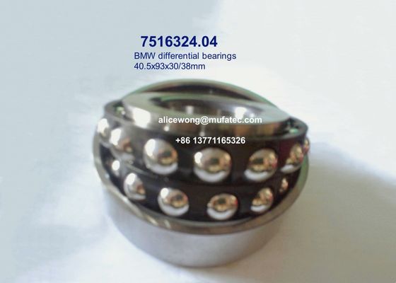 7516324.04 7516324 BMW differential bearings angular contact ball bearings 40.5*93*30/38mm