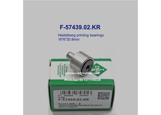 F-57439.02.KR F-57439 02 printing machine bearings cam follower bearings 16*6*20.8mm