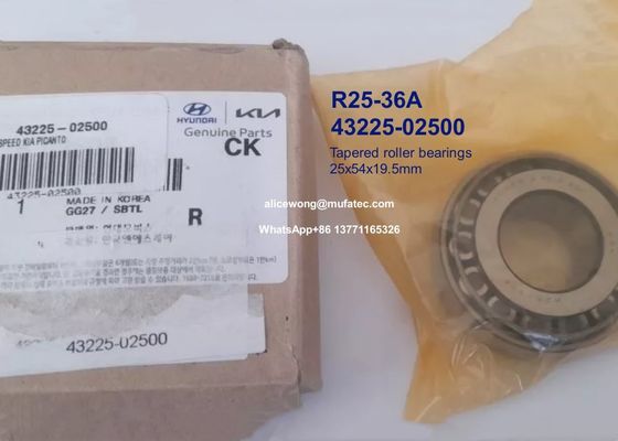 HTF-R25-36A  R25-36A R25-36 43225-02500 auto spare part bearings tapered roller bearings 25*54*19.5mm