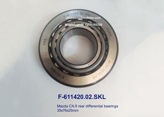 F-611420.02.SKL F-611420 02 KA03-27-220  Mazda CX-5 differential bearings tapered roller bearings 35*76*25mm