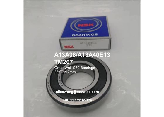 A13A38/A13A40E13 TM207 Great Wall C30 gearbox bearings deep groove ball bearings 35*72*17mm