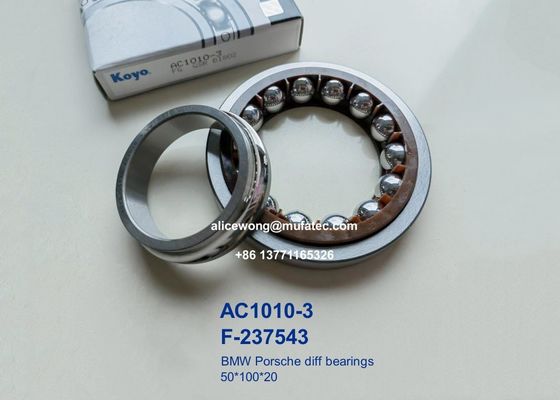 AC1010-3 F-237543 SAC50100B BMW Porsche differential bearings angular contact ball bearings 50*100*20mm