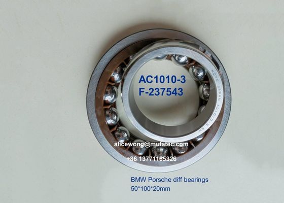 AC1010-3 F-237543 SAC50100B BMW Porsche differential bearings angular contact ball bearings 50*100*20mm