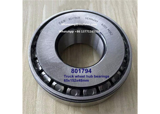 801794 truck wheel hub bearings tapered roller bearings 65*152*48mm