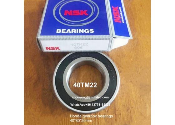 40TM22 Honda gearbox bearings non-standard deep groove ball bearings 40*80*20mm
