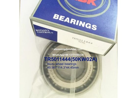 TR5011444 50KW02A Isuzu wheel  bearings taper roller bearings 49.987*114.3*44.45mm