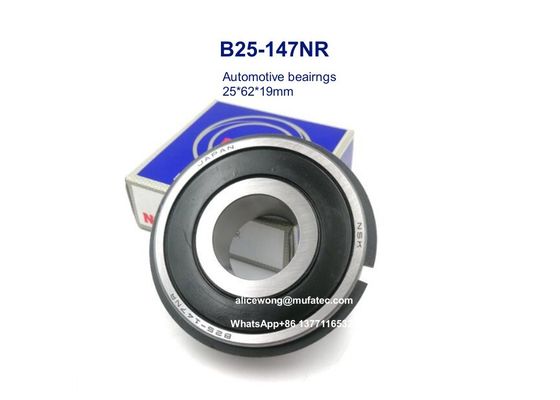 B25-147NR automotive bearings special ball bearings with circlip 25x62x19mm