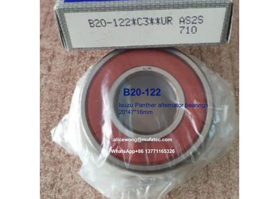 B20-122 Isuzu Panther Aternator bearings special ball bearings for car repair and maintenance 20x47x16mm