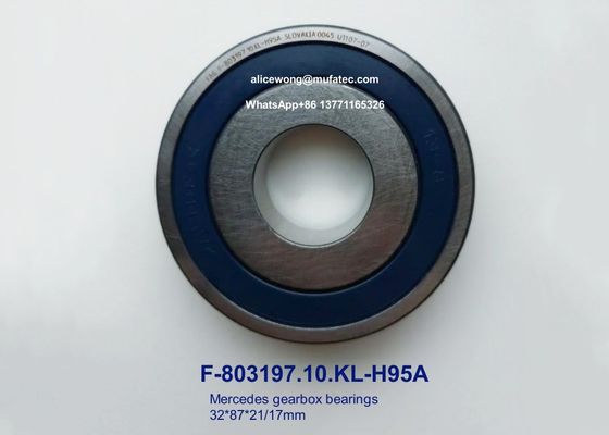 F-803197.10.KL-H95A F-803197 Mercedes gearbox bearings special ball bearings 32x87x21/17mm