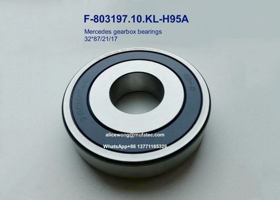 F-803197.10.KL-H95A F-803197 Mercedes gearbox bearings special ball bearings 32x87x21/17mm