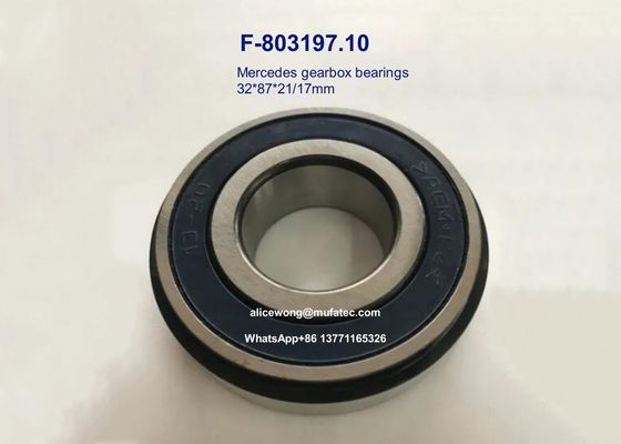 F-803197.10.KL-H95A F-803197 Mercedes gearbox bearings special ball bearings 32x87x21/17mm