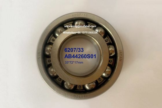 6207/33 AB44260S01 automotive gearbox bearings special ball bearings 33*72*17mm