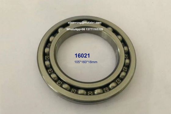 16021 auto bearings thin wall deep groove ball bearings 105*160*18mm