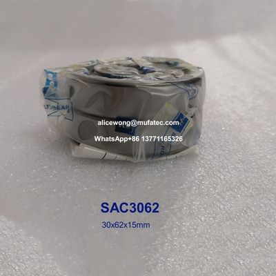 SAC3062 Machine tool spindle bearings angular contact ball bearings 30x62x15mm