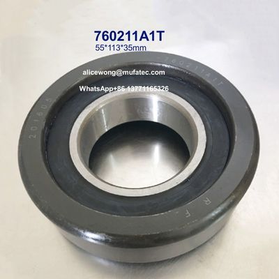 760211N4T 55x112x32mm P0 Precision Lift Truck Bearings With  Double Rubber Seals