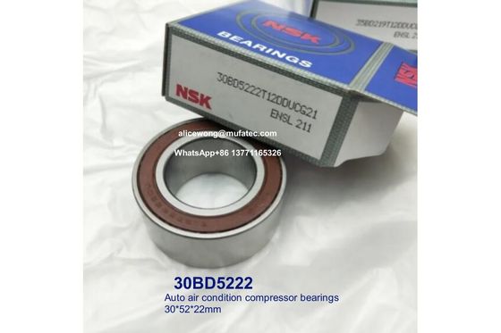 30BD5222 30x52x22mm Auto Air Condition Compressor Bearings Double Row Ball Bearings