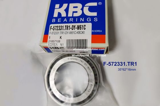 F-572331-TR1-DY-W61C F-572331 Automotive Diff Bearings Inch Taper Roller Bearings 35x62x16mm