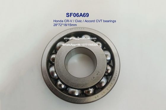 SF06A69 Honda CR-V Civic Accord CVT Bearings Deep Groove Ball Bearings 28x72x18/15mm