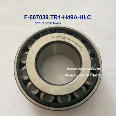 F-607039.TR1-H49A-HLC Ford Motor Transmission Bearing  Nylon Cage Taper Roller Bearings 25x53.5x20.6mm