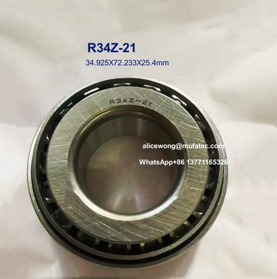 R34Z-21 Automobile Differential Bearings Taper Roller Bearings 34.925X72.233X25.4mm