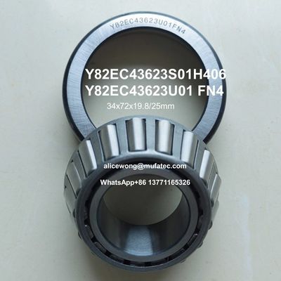Y82EC43623S01H406/Y82EC43623U01FN4 Inch Taper Roller Bearings 34x72x19.8/25mm For Automotive Transfer Case Bearings