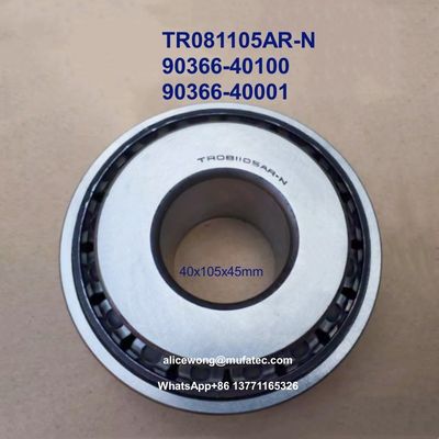 TR081105AR 90366-40100 90366-40001 Taper Roller Bearings 40x105x45mm Automobile Transfer Case Bearings