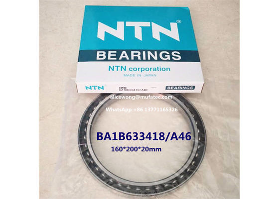 BA1B63341B/A46 BA1B63341B Excavator Bearing 160x200x20mm Angular Contact Ball Bearings With Nylon Cage