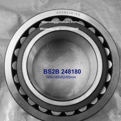 BS2B 248180 Concrete Truck Bearings Spherical Roller Bearings 100x165x52/65mm