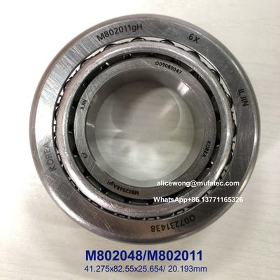 Automatic Transmission M802048/M802011 Tapered Roller Bearings 41.275x82.55x25.654/20.193mm