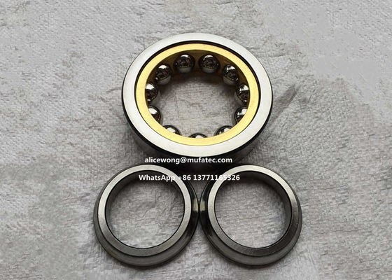 QJ307 four point contact ball bearings heavy duty bearing brass cage bearings 35*80*21mm
