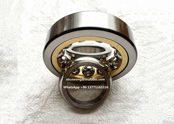 QJ307 four point contact ball bearings heavy duty bearing brass cage bearings 35*80*21mm