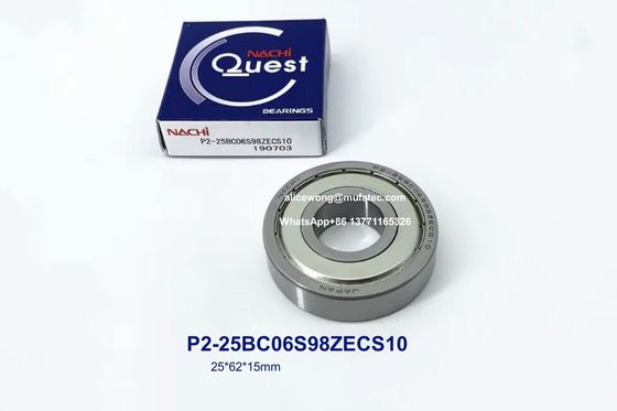 P2-25BC06S98ZECS10 25BC06S98 Автомобильные генераторные подшипники односторонние стальные уплотнительные подшипники 25*62*15 мм